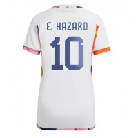 Camisa de time de futebol Bélgica Eden Hazard #10 Replicas 2º Equipamento Feminina Mundo 2022 Manga Curta
